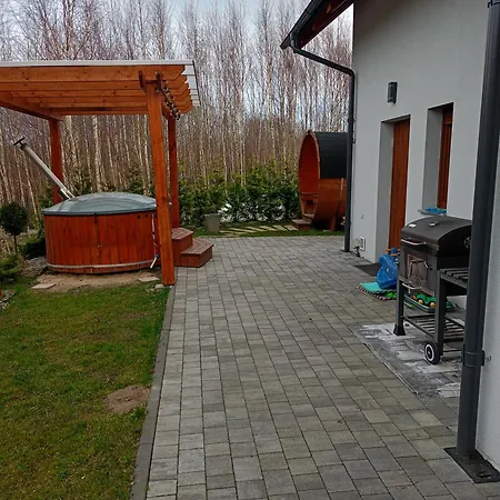 W Brzozach Sznurki Spokojna 1 - Chmielno, Kaszuby, Dom, Jezioro