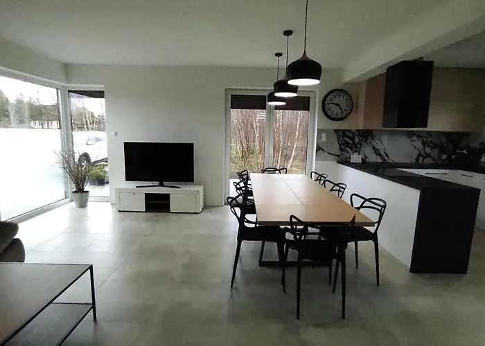 W Brzozach Sznurki Spokojna 1 - Chmielno, Kaszuby, Dom, Jezioro Semesterbostad