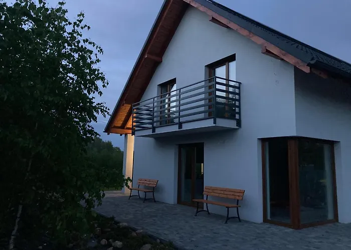 Semesterbostad W Brzozach Sznurki Spokojna 1 - Chmielno, Kaszuby, Dom, Jezioro *