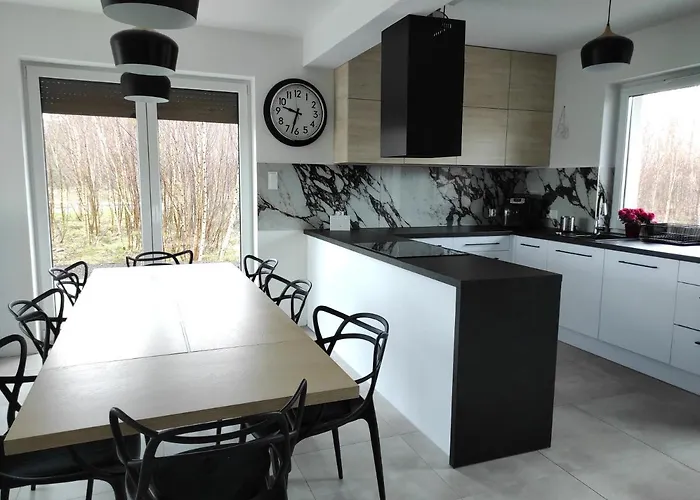 W Brzozach Sznurki Spokojna 1 - Chmielno, Kaszuby, Dom, Jezioro *