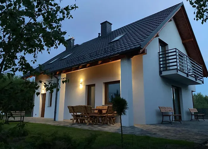 W Brzozach Sznurki Spokojna 1 - Chmielno, Kaszuby, Dom, Jezioro Chmielno