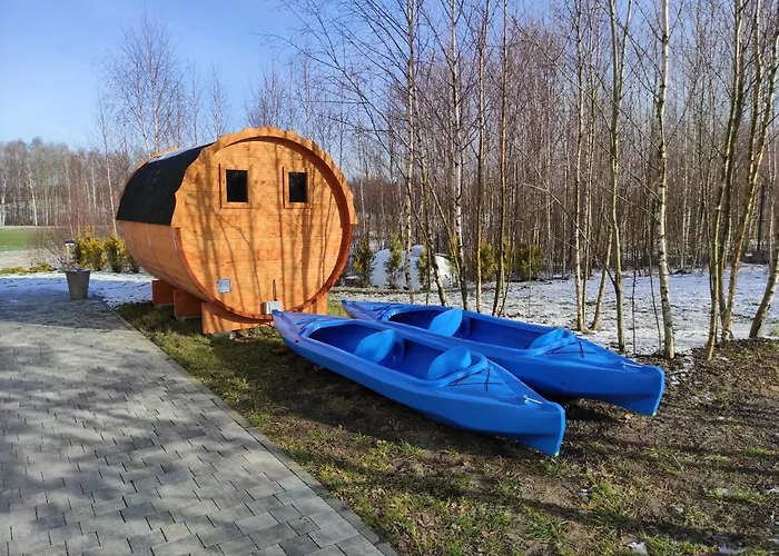 Semesterbostad W Brzozach Sznurki Spokojna 1 - Chmielno, Kaszuby, Dom, Jezioro *