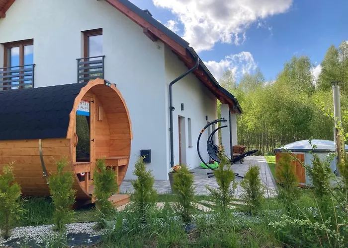 W Brzozach Sznurki Spokojna 1 - Chmielno, Kaszuby, Dom, Jezioro Chmielno