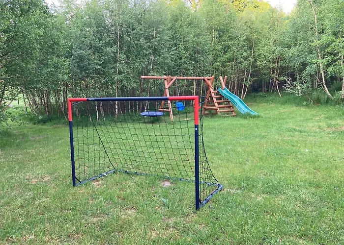 W Brzozach Sznurki Spokojna 1 - Chmielno, Kaszuby, Dom, Jezioro Semesterbostad Chmielno