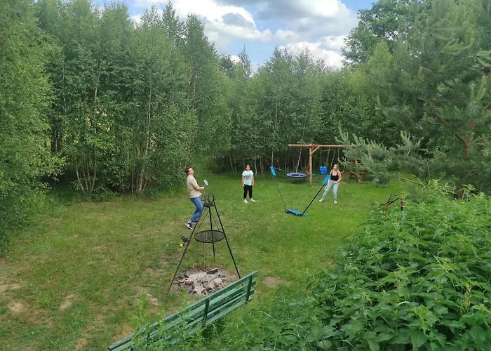 W Brzozach Sznurki Spokojna 1 - Chmielno, Kaszuby, Dom, Jezioro Chmielno