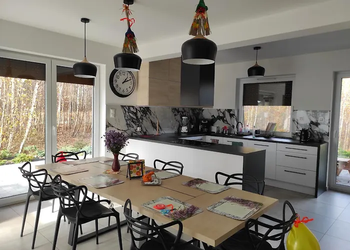 Semesterbostad W Brzozach Sznurki Spokojna 1 - Chmielno, Kaszuby, Dom, Jezioro