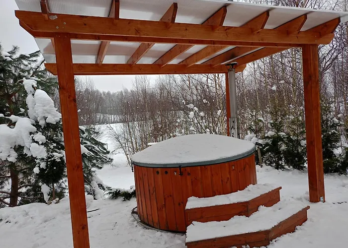 W Brzozach Sznurki Spokojna 1 - Chmielno, Kaszuby, Dom, Jezioro Chmielno