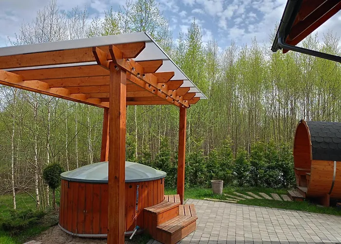 W Brzozach Sznurki Spokojna 1 - Chmielno, Kaszuby, Dom, Jezioro Semesterbostad *