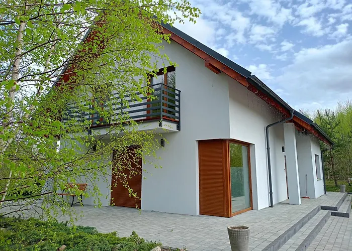 W Brzozach Sznurki Spokojna 1 - Chmielno, Kaszuby, Dom, Jezioro Semesterbostad Chmielno