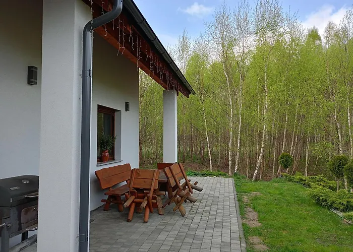 W Brzozach Sznurki Spokojna 1 - Chmielno, Kaszuby, Dom, Jezioro Semesterbostad