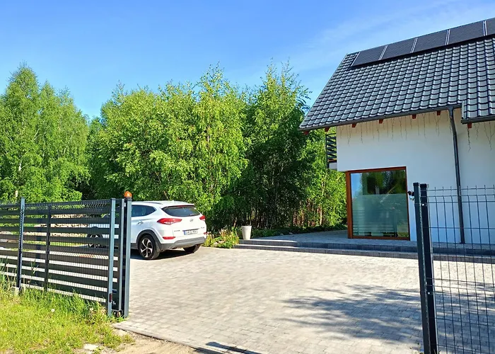 W Brzozach Sznurki Spokojna 1 - Chmielno, Kaszuby, Dom, Jezioro Semesterbostad Chmielno