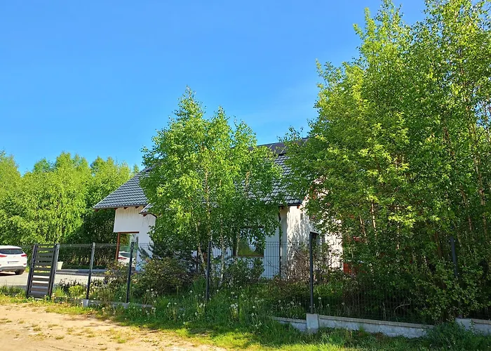 W Brzozach Sznurki Spokojna 1 - Chmielno, Kaszuby, Dom, Jezioro Semesterbostad *