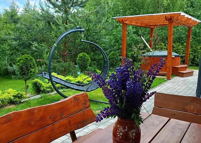 Semesterbostad W Brzozach Sznurki Spokojna 1 - Chmielno, Kaszuby, Dom, Jezioro