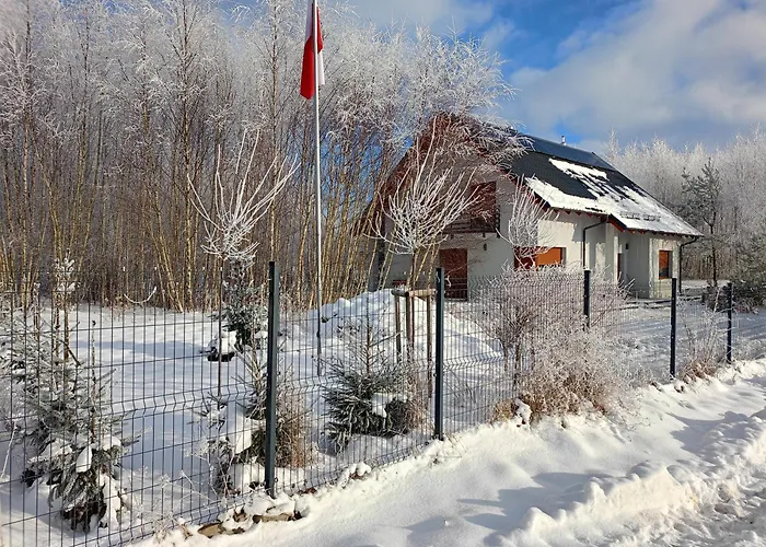 W Brzozach Sznurki Spokojna 1 - Chmielno, Kaszuby, Dom, Jezioro Semesterbostad *